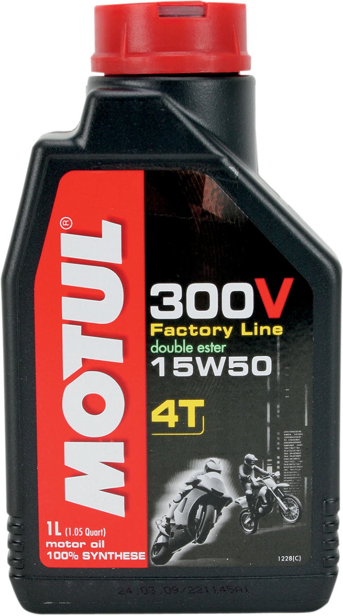 MOTUL 300V Synthetic Ester Oil - 15W-50 - 1L 104125