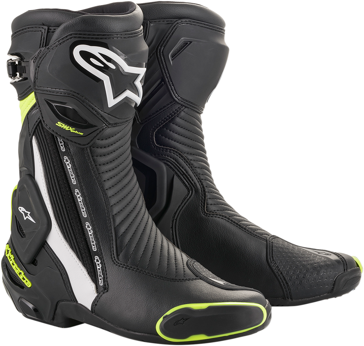 ALPINESTARS SMX Plus Boots - Black/White/Yellow Fluorescent - US 6.5 / EU 40 2221019-125-40