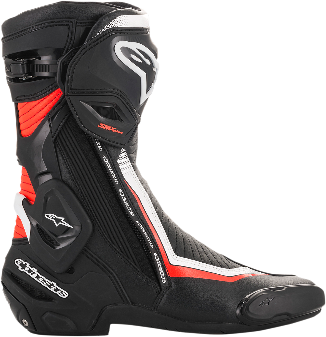 ALPINESTARS SMX Plus Boots - Black/White/Red Fluorescent - US 6.5 / EU 40 2221019-1231-40