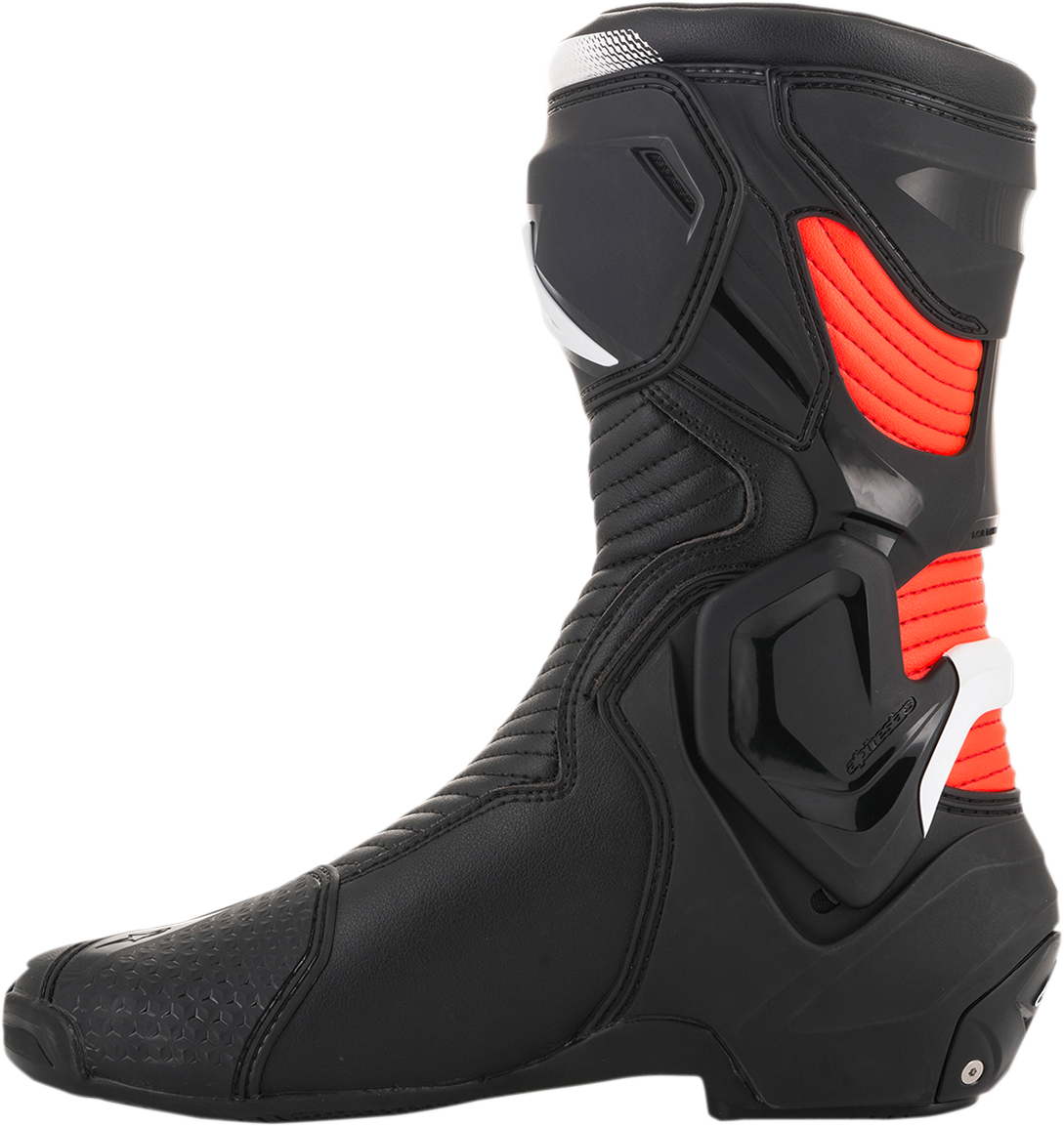 ALPINESTARS SMX Plus Boots - Black/White/Red Fluorescent - US 6.5 / EU 40 2221019-1231-40