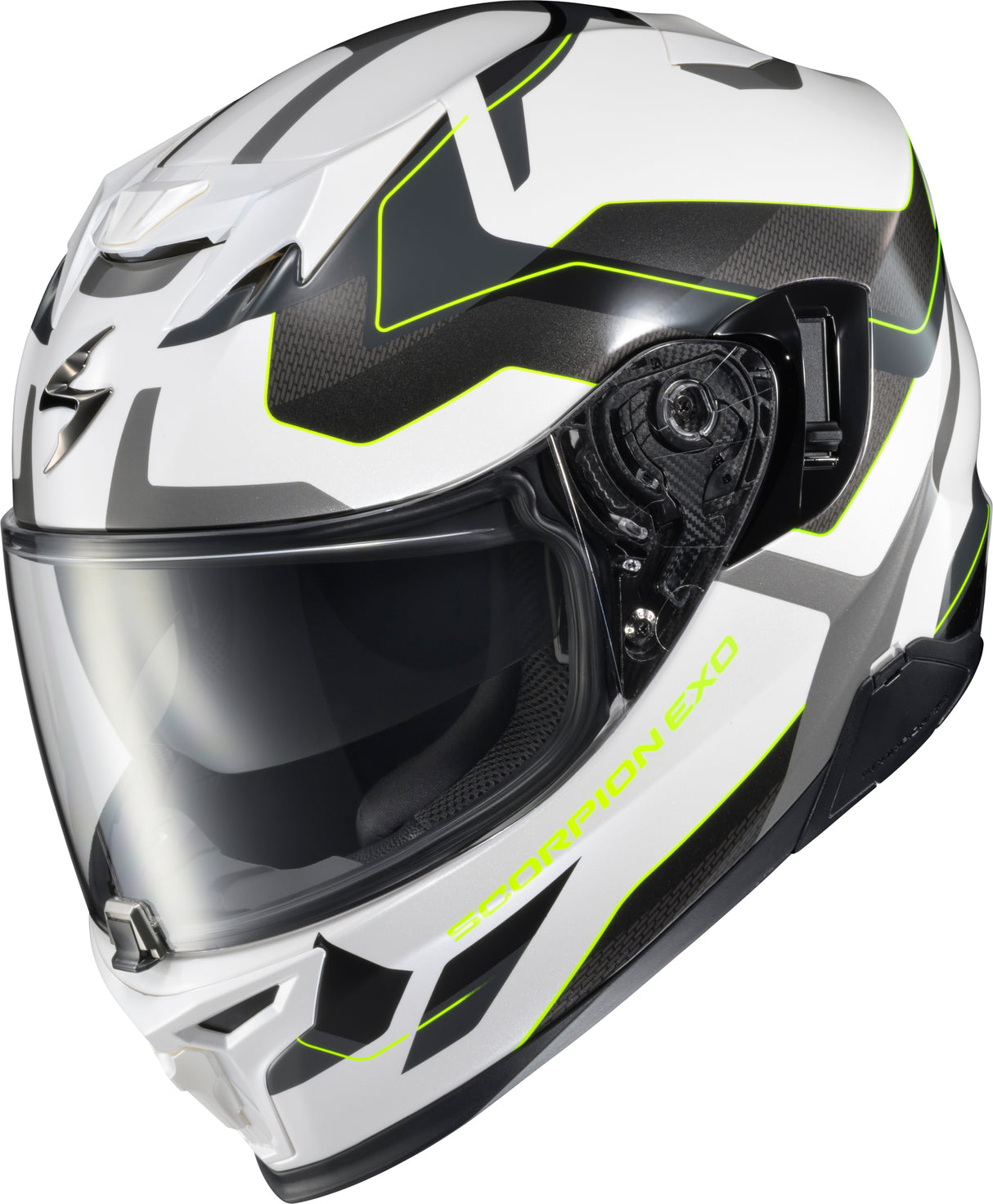 Exo T520 Full Face Helmet Zuse White/Hi Viz 2x