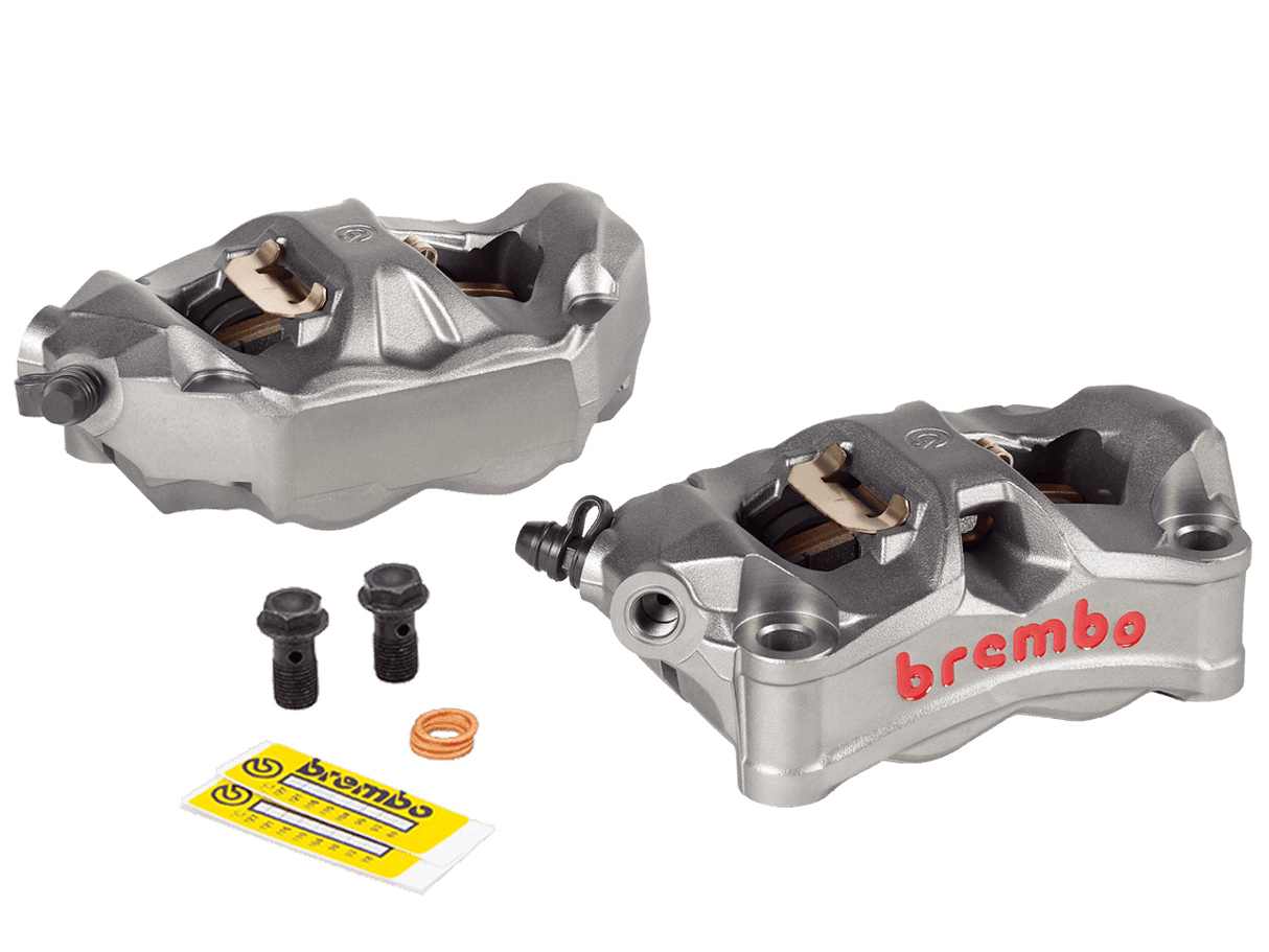 Brembo Stylema Cast Monobloc Front Caliper Set – 100mm Radial Mount (Titanium)
