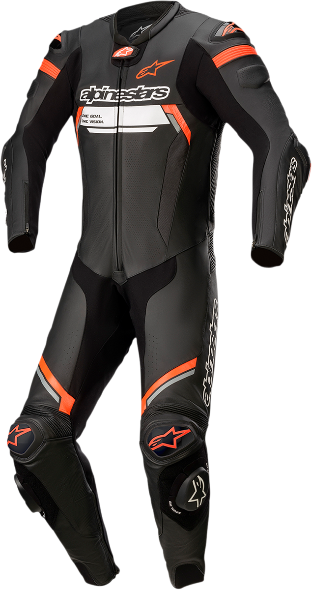 ALPINESTARS Missile Ignition v2 1-Piece Leather Suit - Black/Red Fluo - US 36 / EU 46 3150222-1030-46