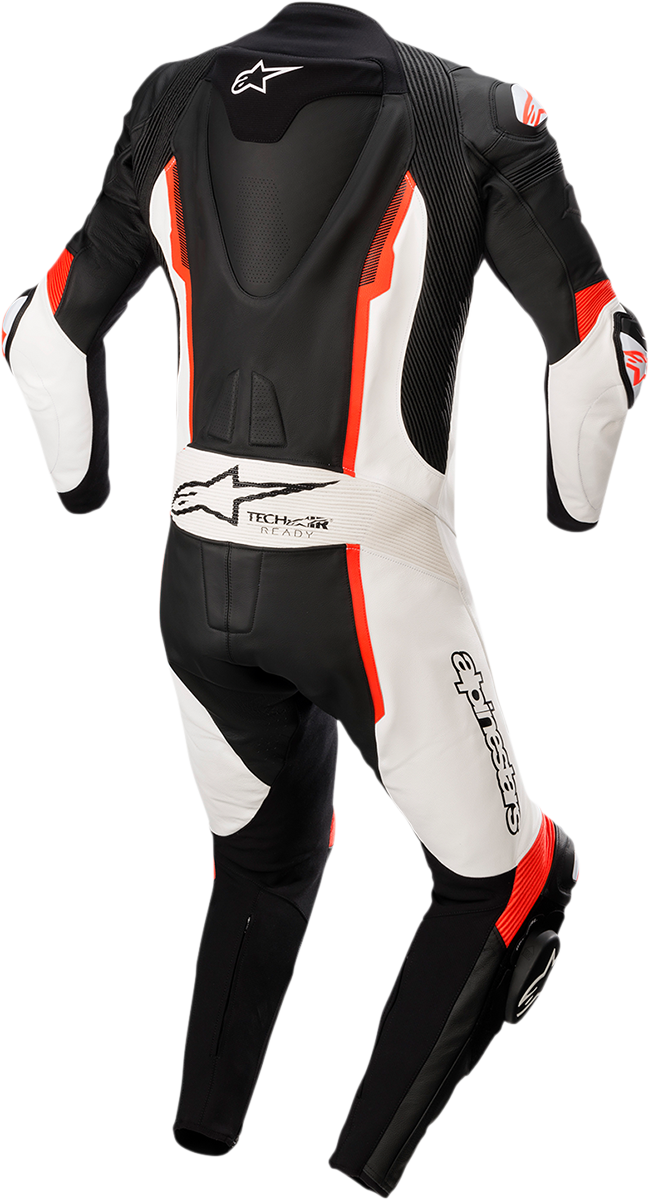 ALPINESTARS Missile v2 1-Piece Leather Suit - Black/White/Red Fluo - US 36 / EU 46 3150122-1231-46