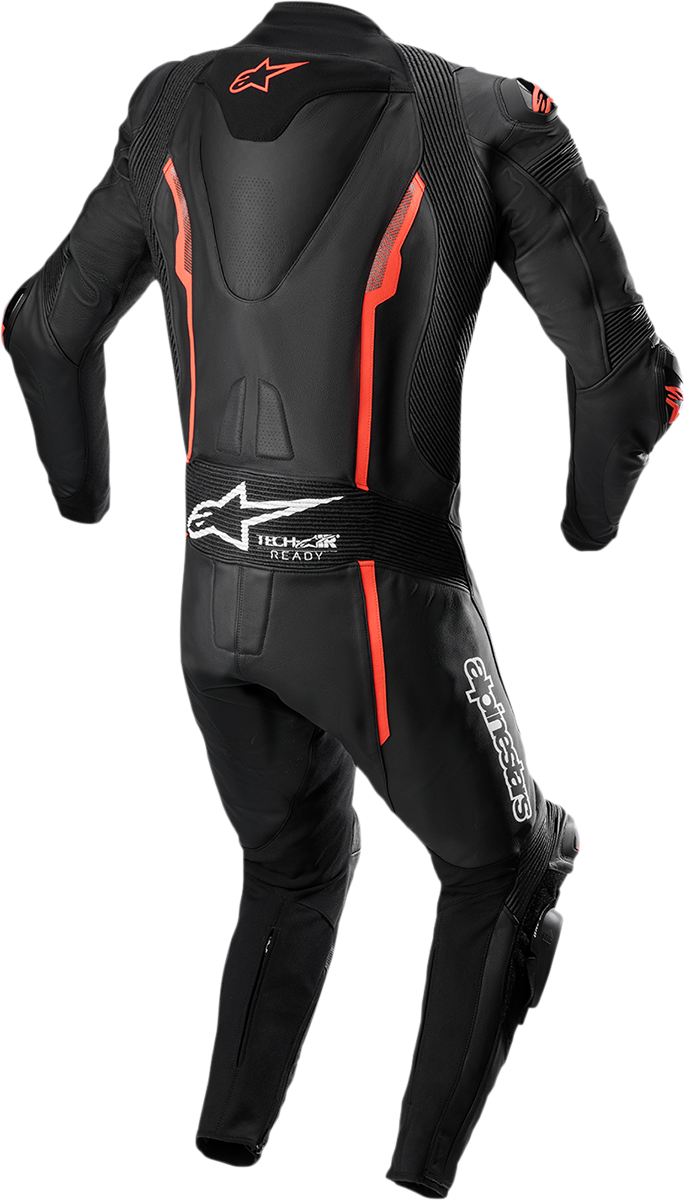 ALPINESTARS Missile v2 1-Piece Leather Suit - Black/Red Fluo - US 36 / EU 46 3150122-1030-46