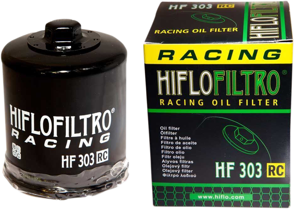HIFLOFILTRO Racing Oil Filter - Black HF303RC
