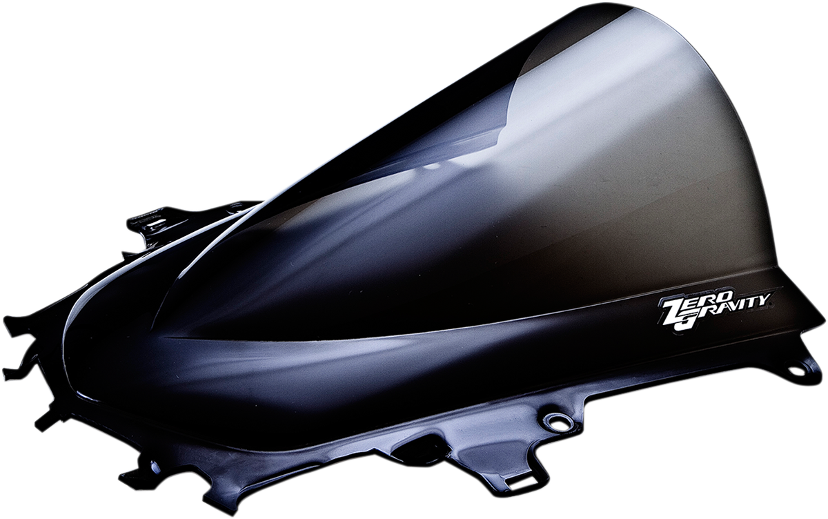 ZERO GRAVITY Double Bubble Windscreen - Dark Smoke - R1 16-542M-19