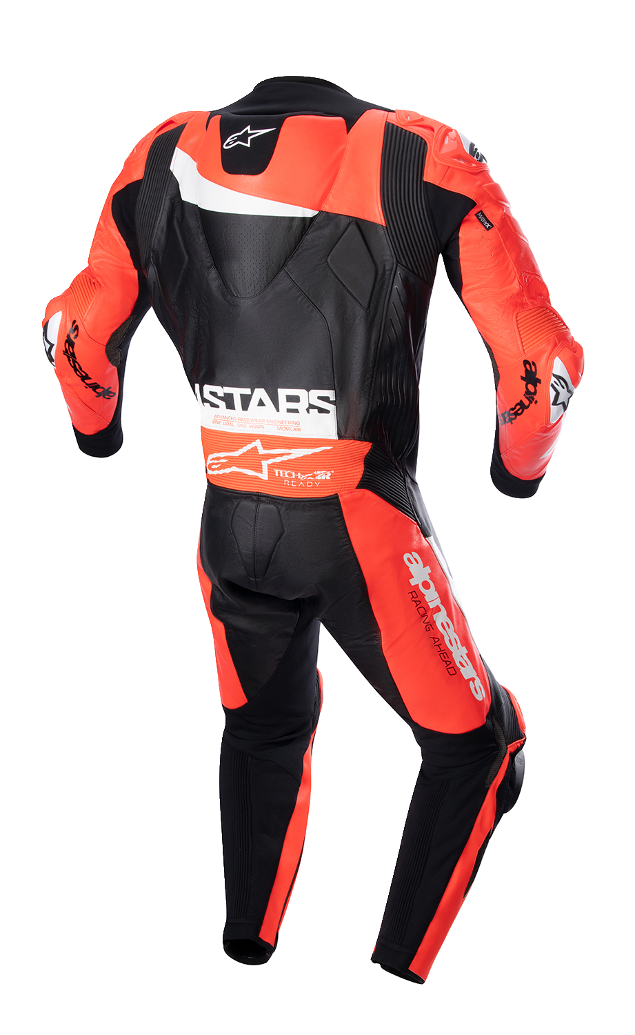ALPINESTARS GP Plus v4 Leather Suit - Black/Red Fluo/White - US 38 / EU 48 3150523132148