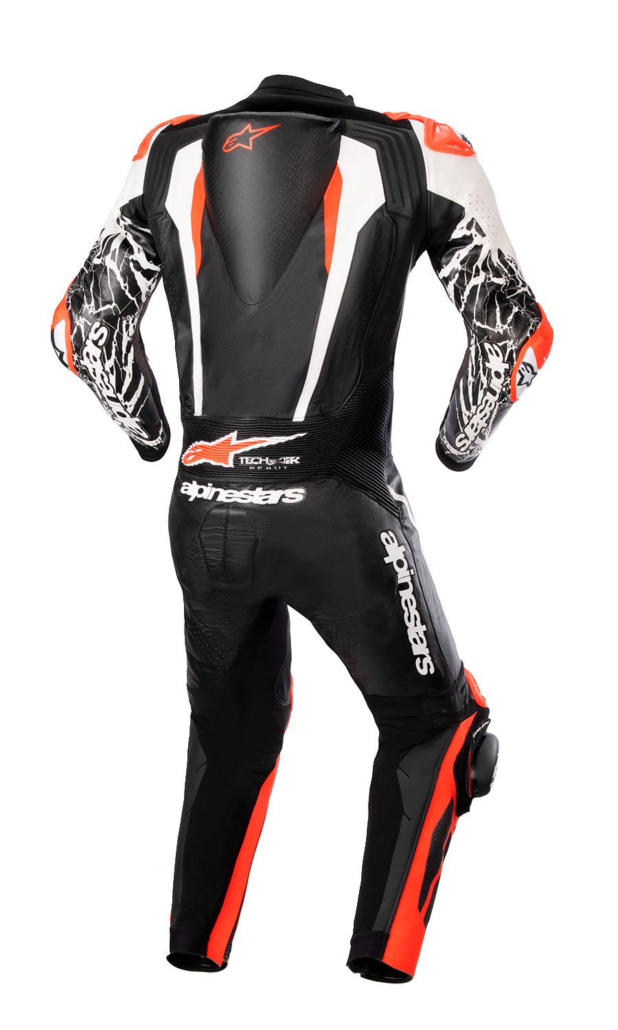 ALPINESTARS Racing Absolute v2 1-Piece Leather Suit - Black/White/Red Fluo - US 38 / EU 48 3156323123148
