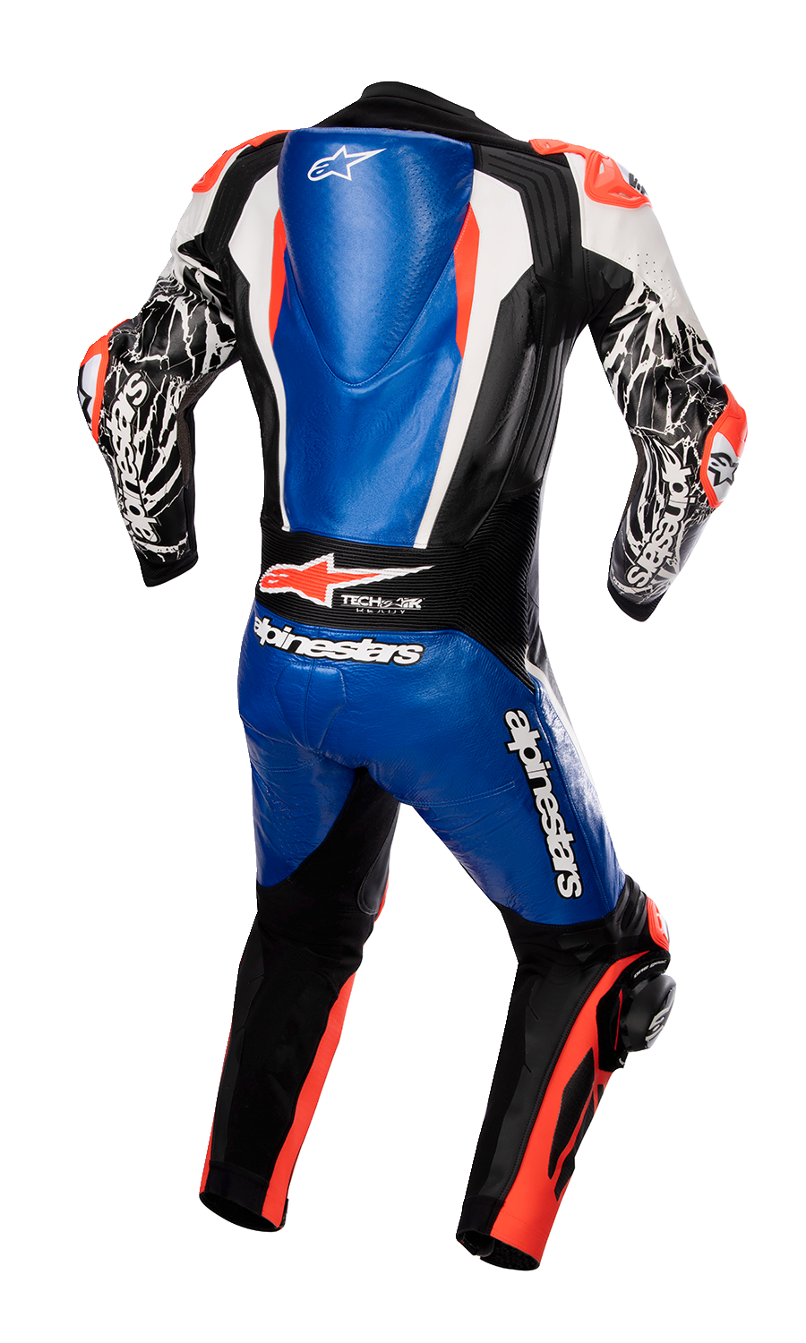 ALPINESTARS Racing Absolute v2 1-Piece Leather Suit - Metallic Blue/Black/White/Red Fluo - US 38 / EU 48 3156323718348