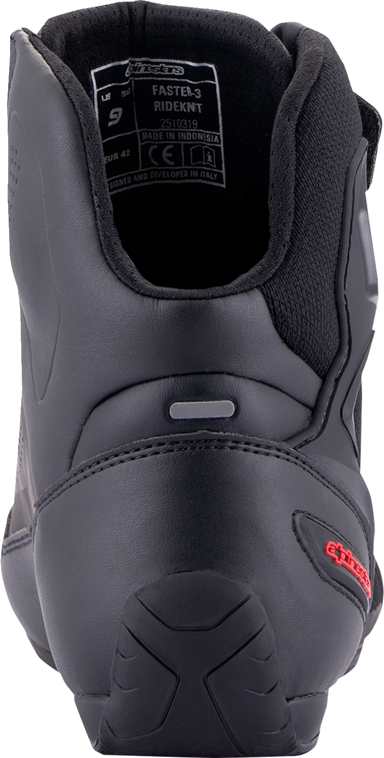 ALPINESTARS Faster-3 Rideknit? Shoes - Black/Gray/Red - US 11.5 25103191993-115