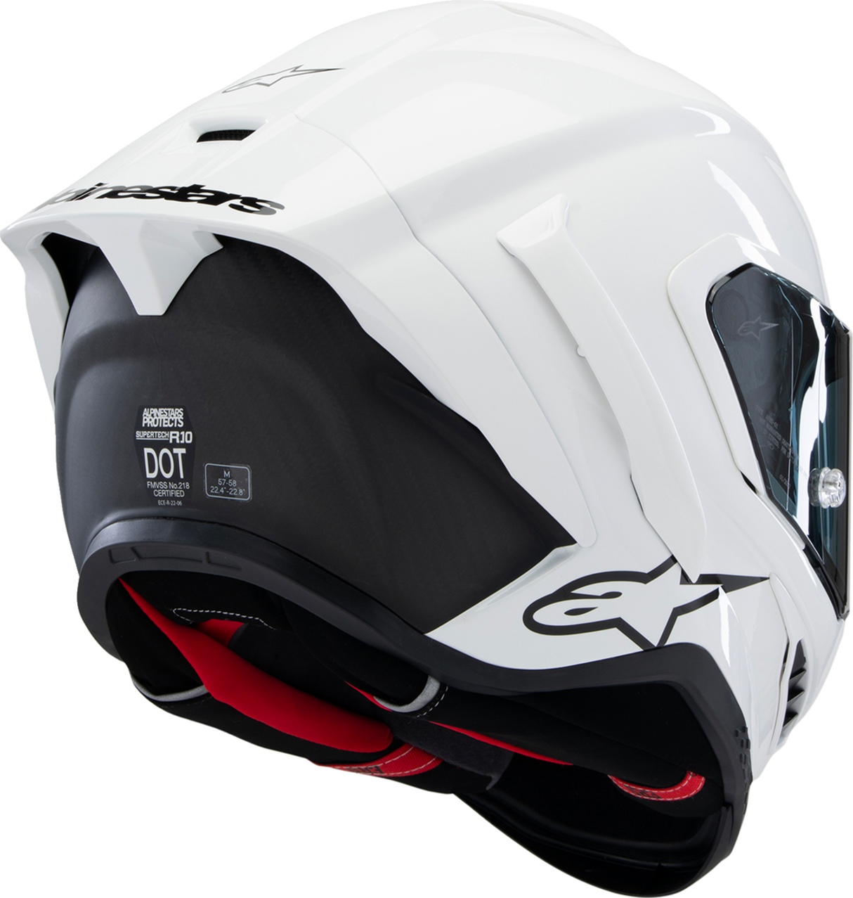 ALPINESTARS Supertech R10 Helmet - Solid - Gloss White - XS 8200124-2170-XS