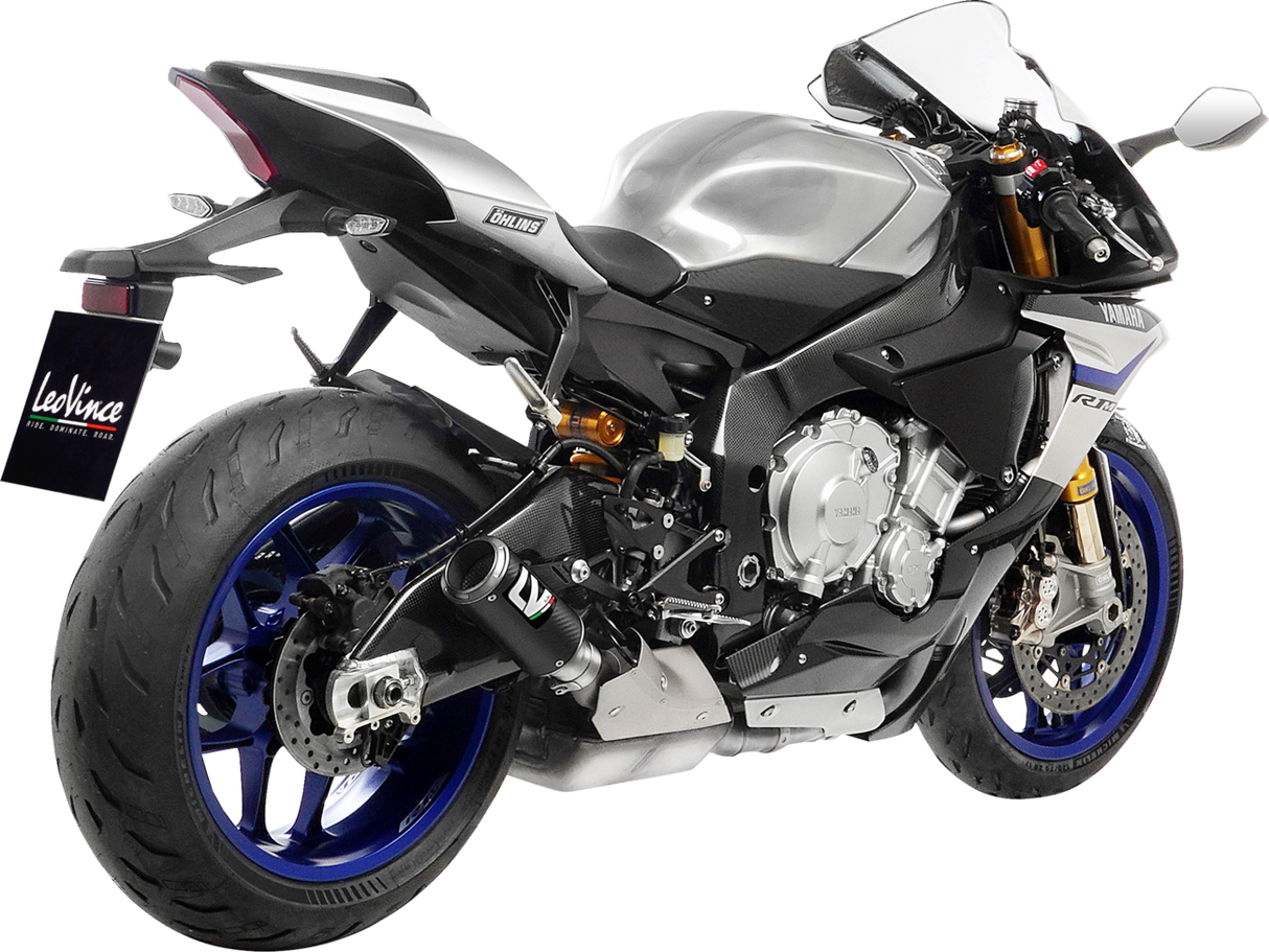 LEOVINCE LV Corsa Slip-On Muffler - Carbon Fiber 15408CU