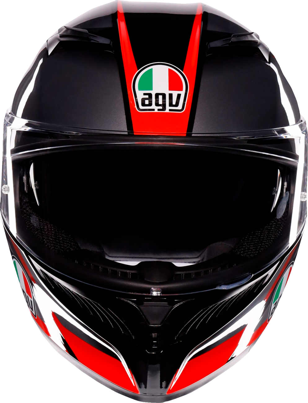 AGV K3 Helmet - Striga - Black/Gray/Red - Small 2118381004-018-S