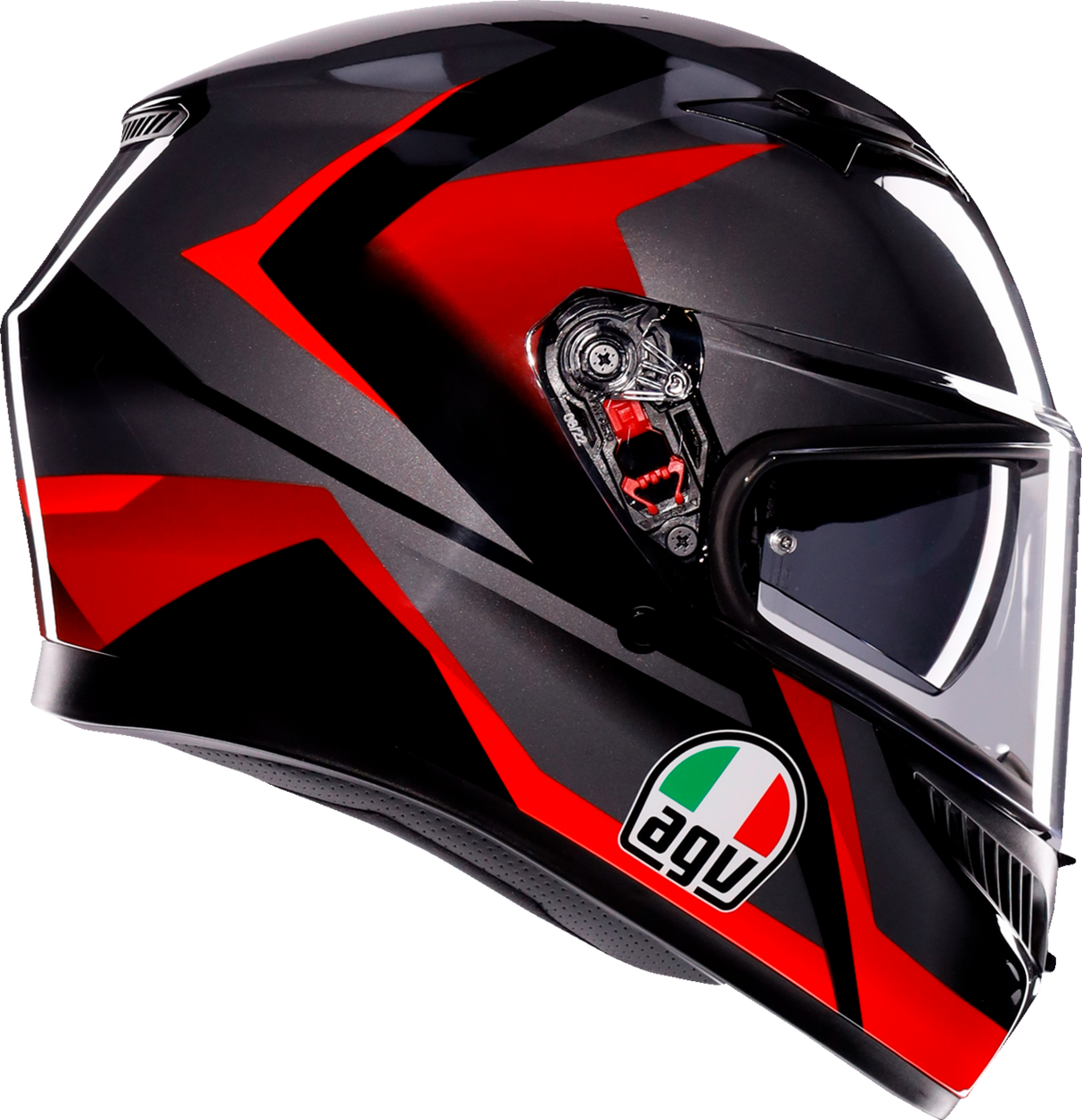 AGV K3 Helmet - Striga - Black/Gray/Red - Small 2118381004-018-S