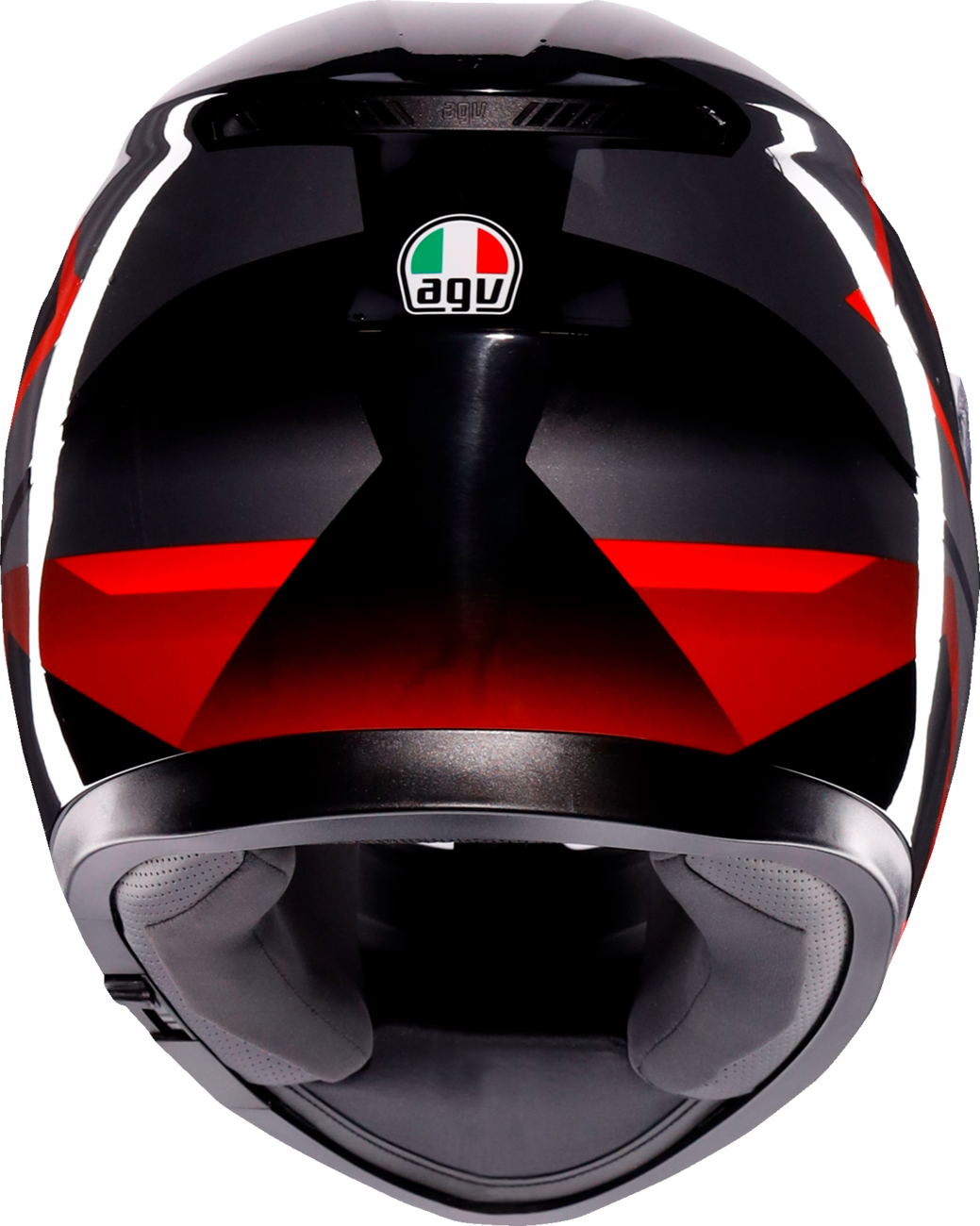 AGV K3 Helmet - Striga - Black/Gray/Red - Small 2118381004-018-S