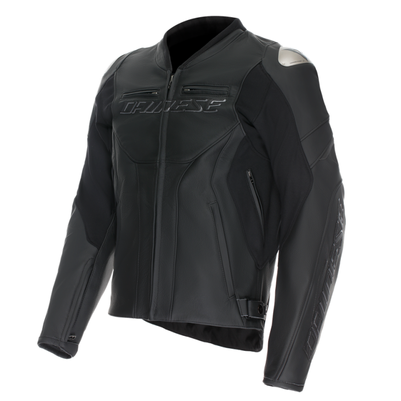 Dainese Racing 5 Leather Jacket Black/Black/Black Size - 44