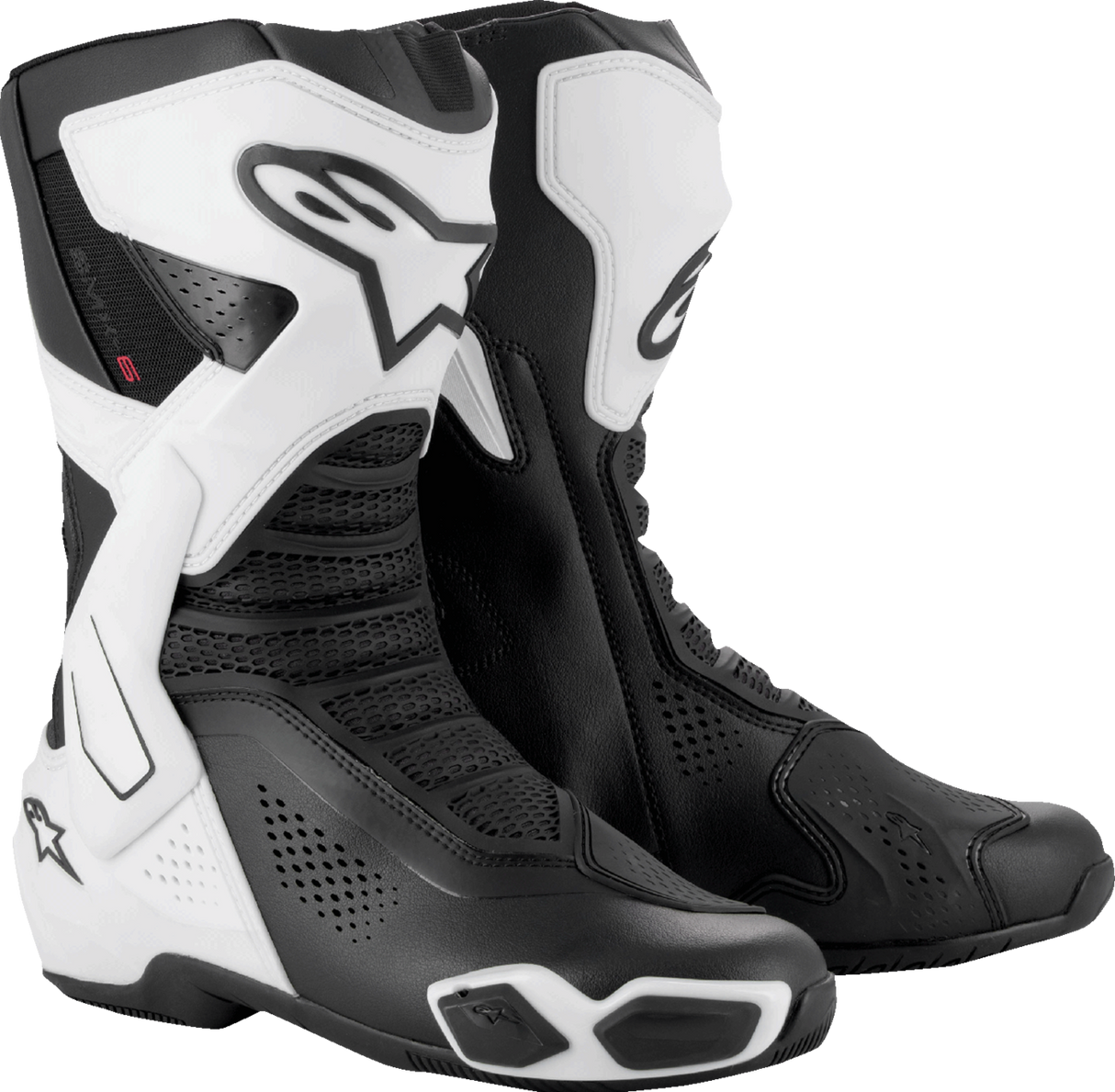 ALPINESTARS SMX-6 V3 Vented Boots - Black/White - US 6.5/EU 40 2223225-21-40