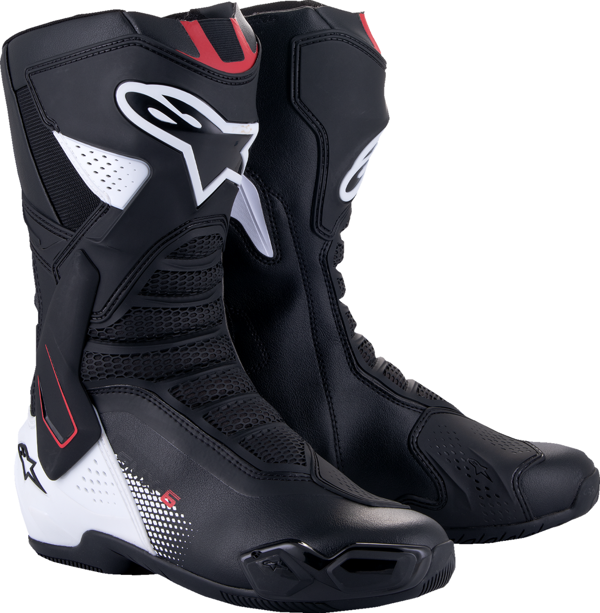 ALPINESTARS SMX-6 V3 Boots - Black/White/Red Graphic - US 12.5/EU 48 2223025-1406-48