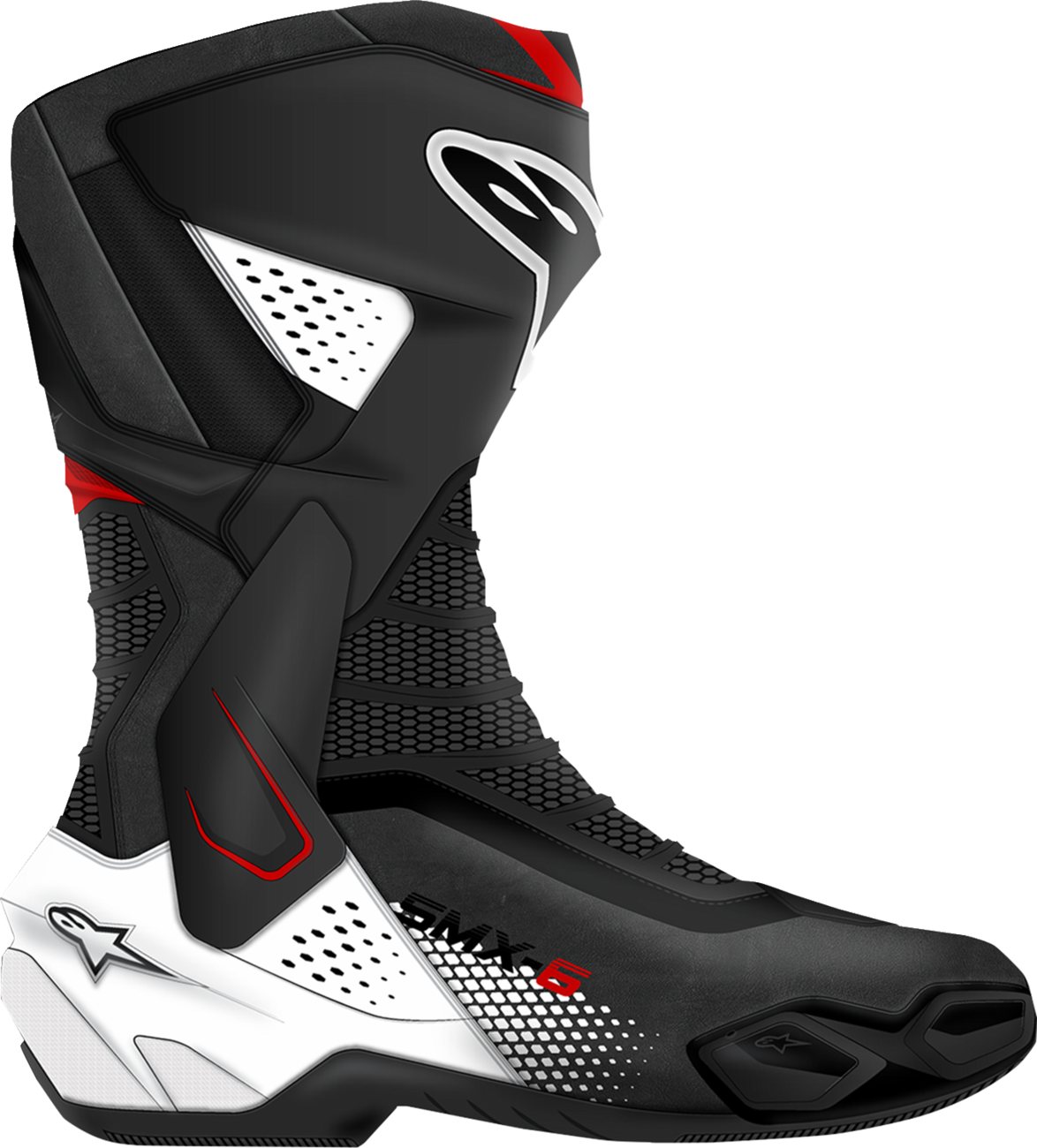 ALPINESTARS SMX-6 V3 Boots - Black/White/Red Graphic - US 12.5/EU 48 2223025-1406-48