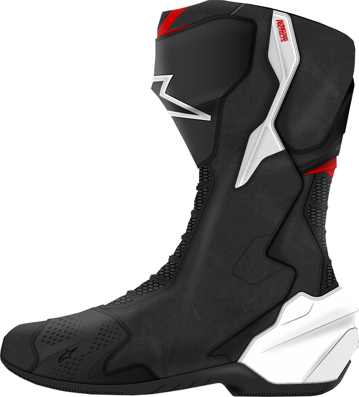 ALPINESTARS SMX-6 V3 Boots - Black/White/Red Graphic - US 12.5/EU 48 2223025-1406-48