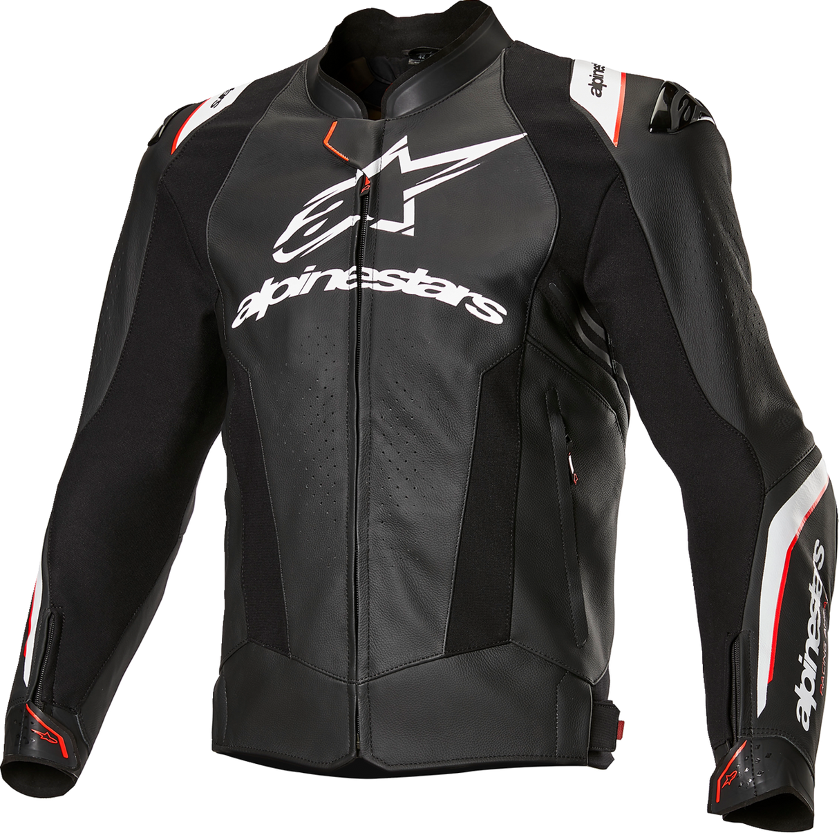 ALPINESTARS Missile v3 Ignition Leather Jacket - Black/White - US 42 / EU 52 3100325-12-52