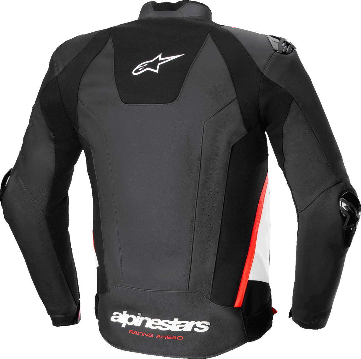 ALPINESTARS Missile v3 Leather Jacket - Black/White/Red Fluo - US 38 / EU 48 3100125-1231-48