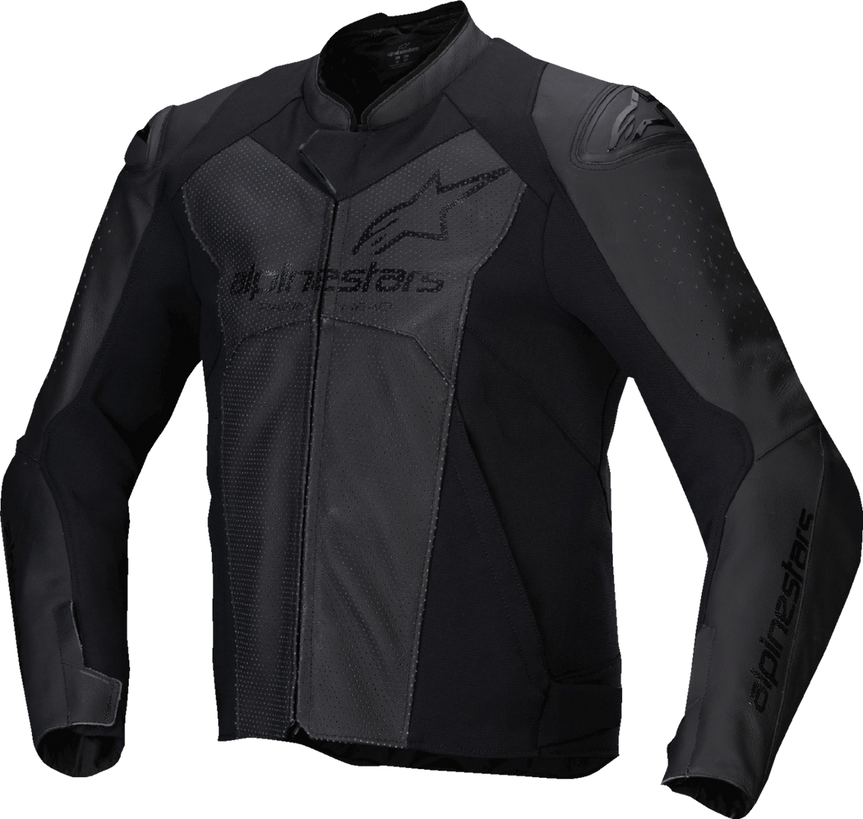 ALPINESTARS Faster v3 Airflow Leather Jacket - Black/Black - US 38 / EU 48 3103625-1100-48