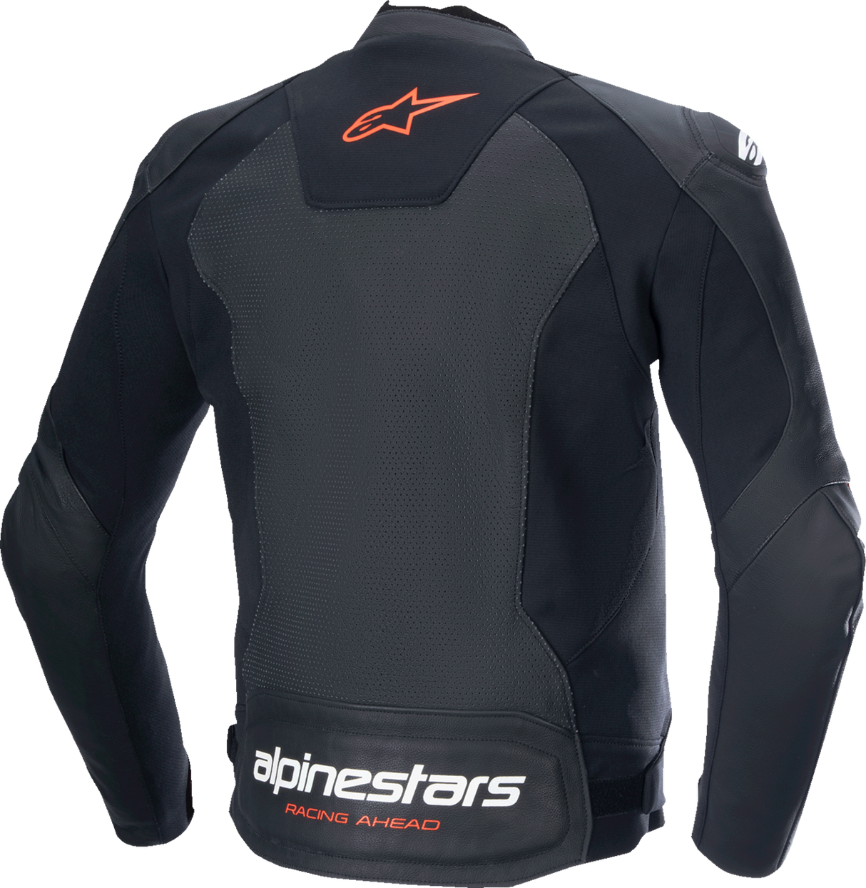 ALPINESTARS Faster v3 Airflow Leather Jacket - Black/Red Fluo - US 38 / EU 48 3103625-1030-48