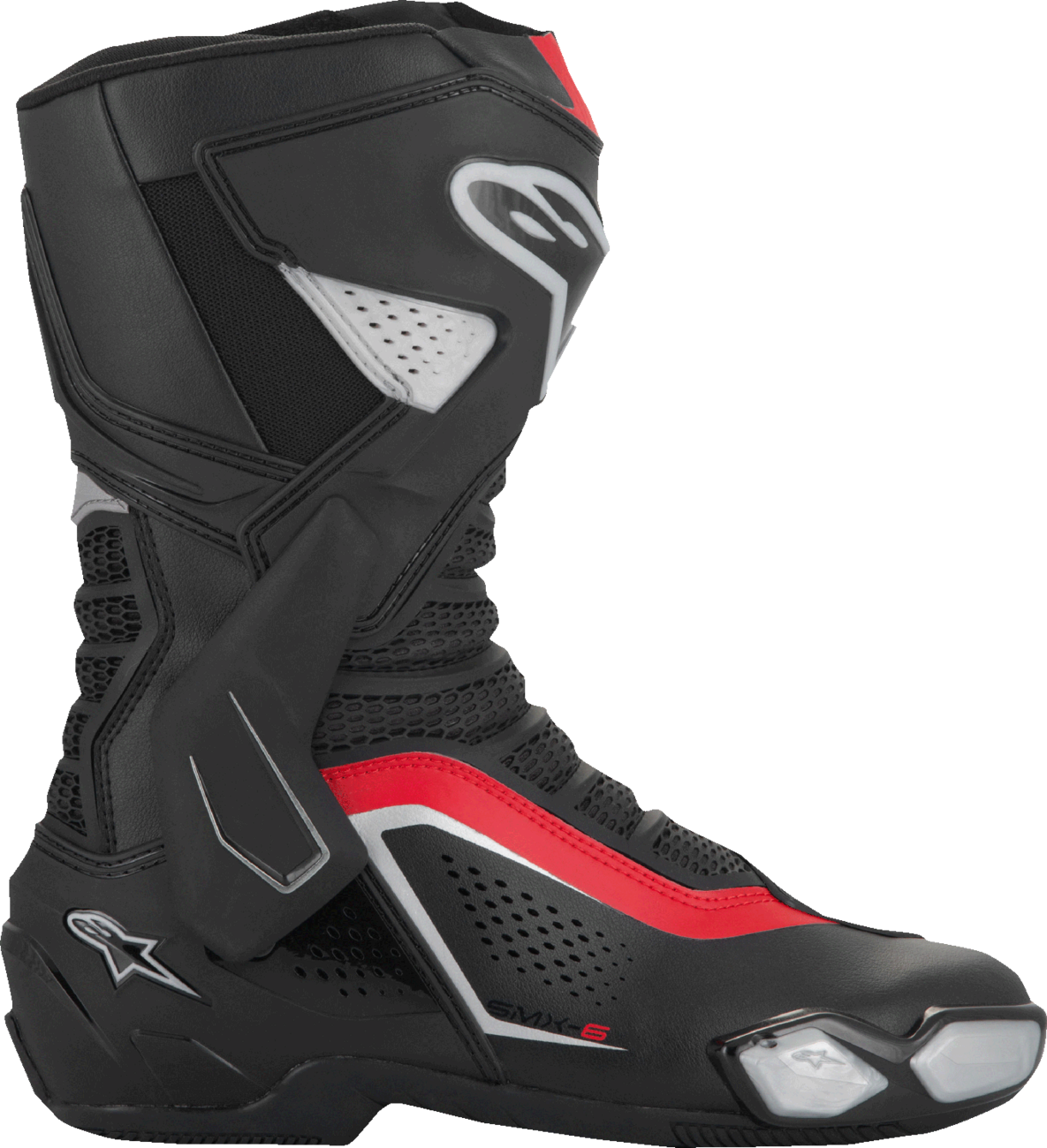 ALPINESTARS SMX-6 V3 Vented Boots - Black/Silver/Red - US 6.5/EU 40 2223225-199-40