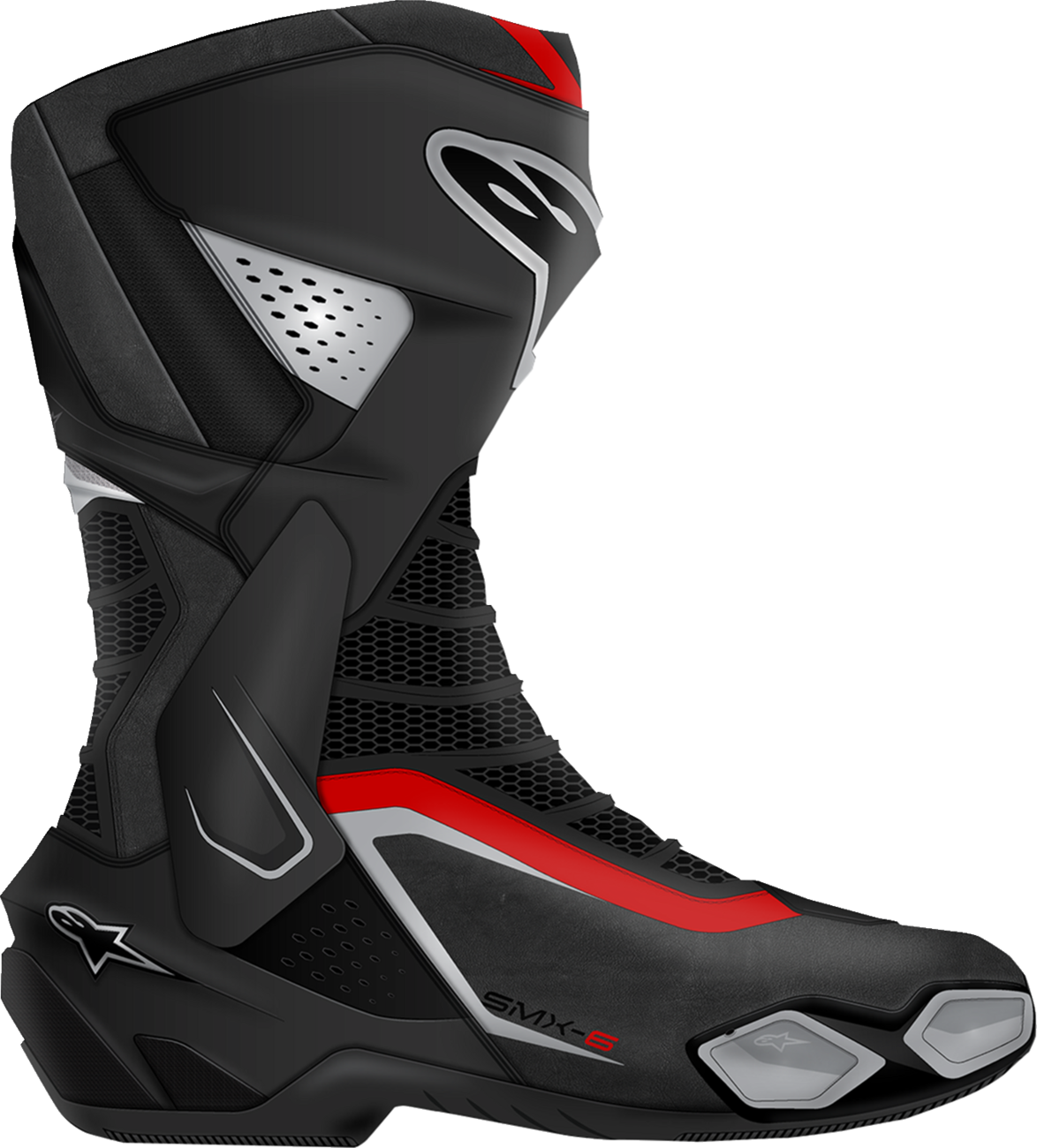 ALPINESTARS SMX-6 V3 Boots - Black/Silver/Red - US 12.5/EU 48 2223025-199-48