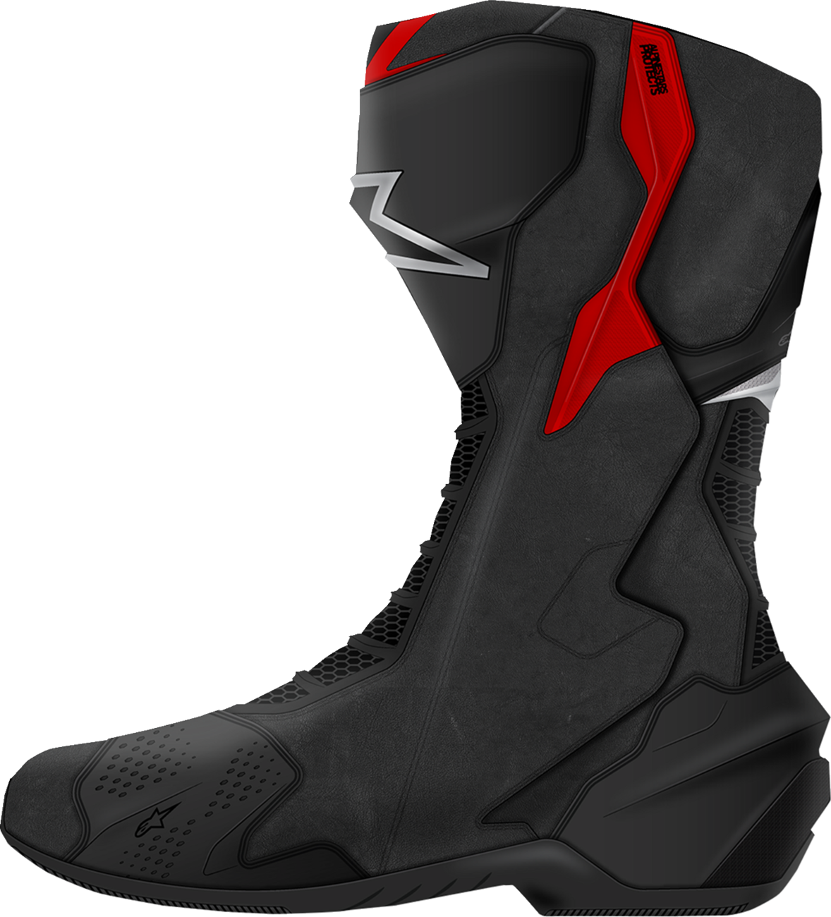 ALPINESTARS SMX-6 V3 Boots - Black/Silver/Red - US 12.5/EU 48 2223025-199-48