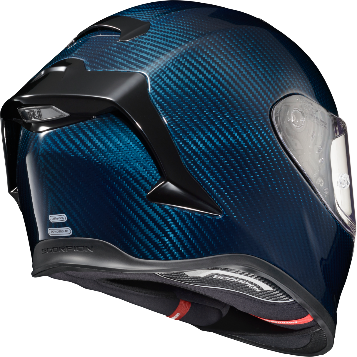 Exo R1 Air Full Face Helmet Carbon Blue 2x