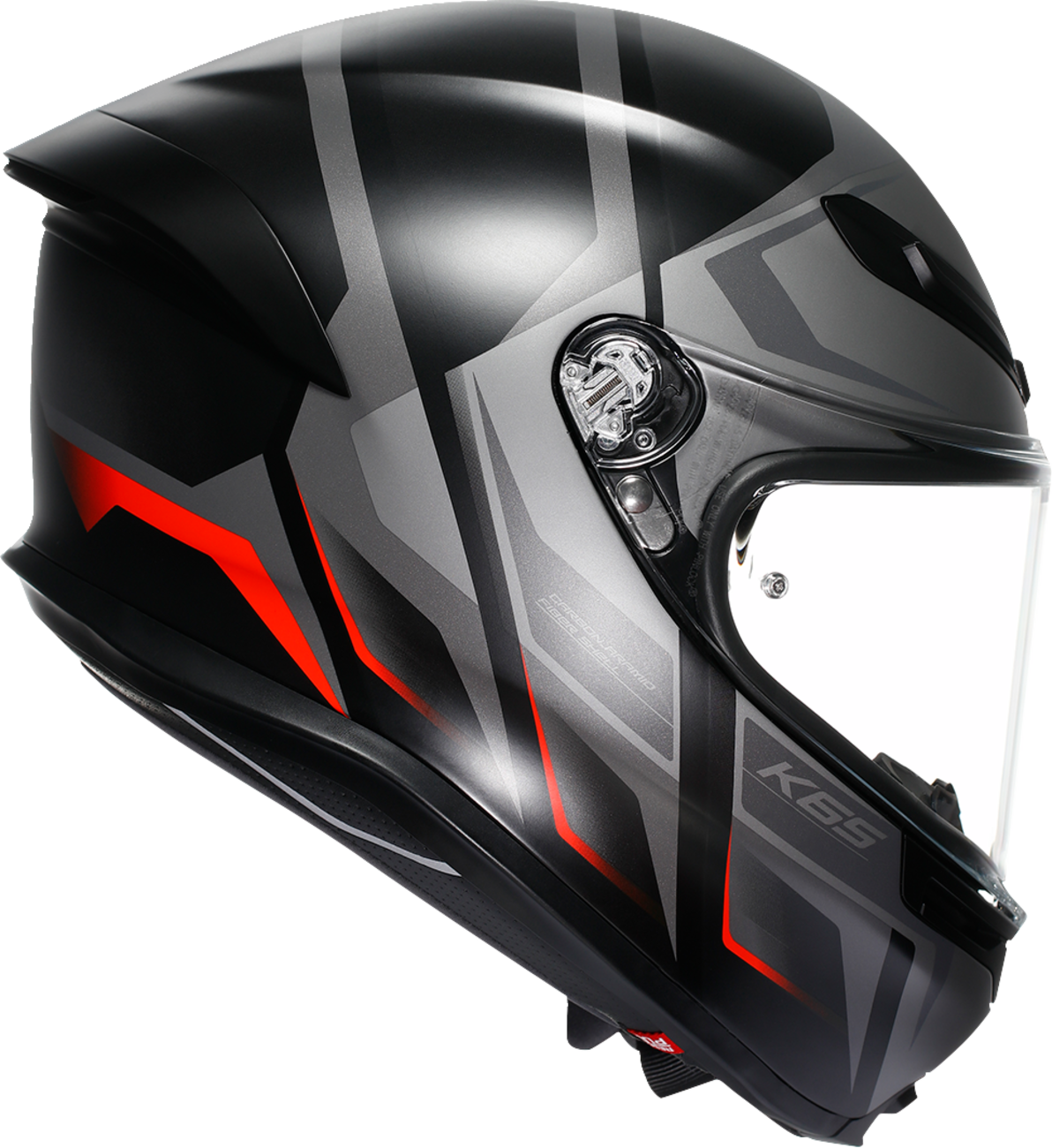 AGV K6 S Helmet - Karve - Matte Black/Gray/Red - Small 2118395002-024-S