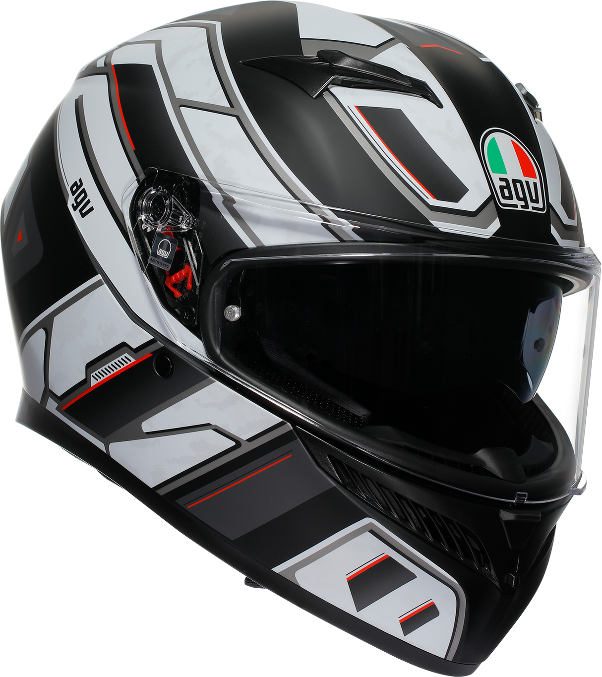 AGV K3 Helmet - Rivia - Matte Black/White - Small 2118381004-019-S