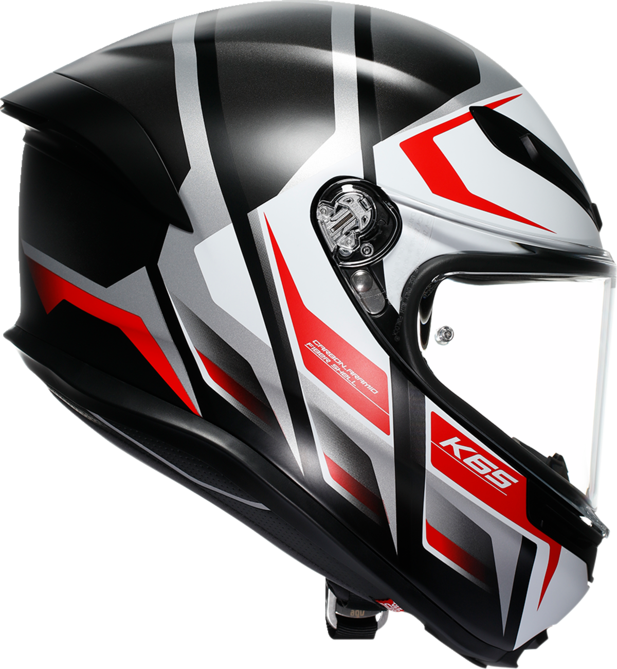 AGV K6 S Helmet - Karve - Matte Black/White/Red - Small 2118395002-025-S