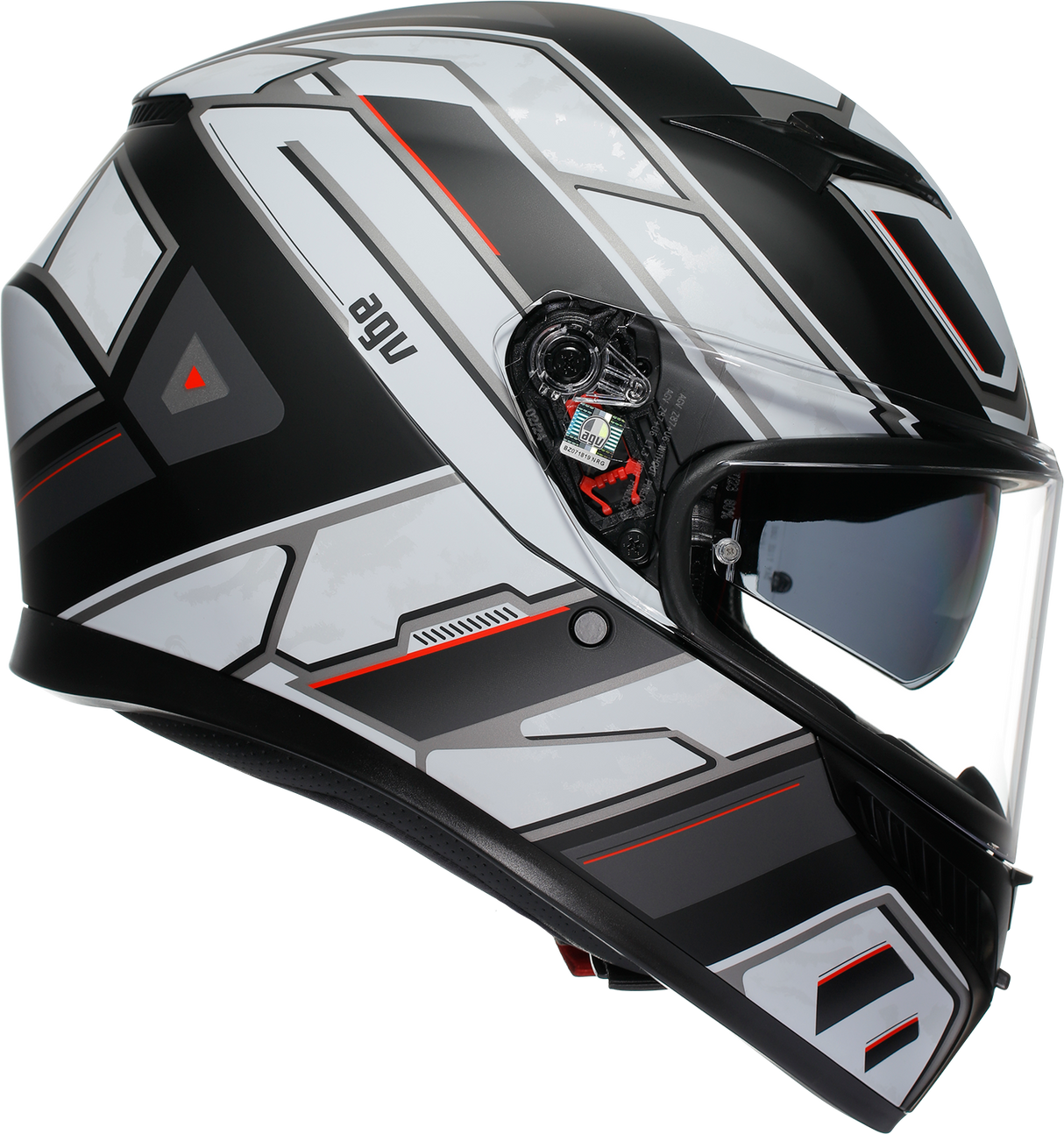 AGV K3 Helmet - Rivia - Matte Black/White - Small 2118381004-019-S