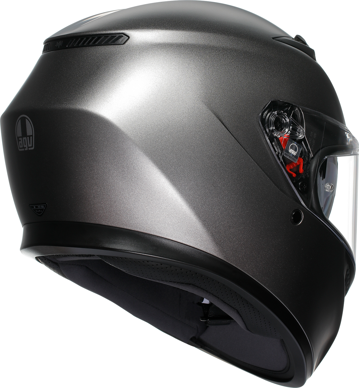 AGV K3 Helmet - Mono - Matte Luna Gray - XS 2118381004-023-XS