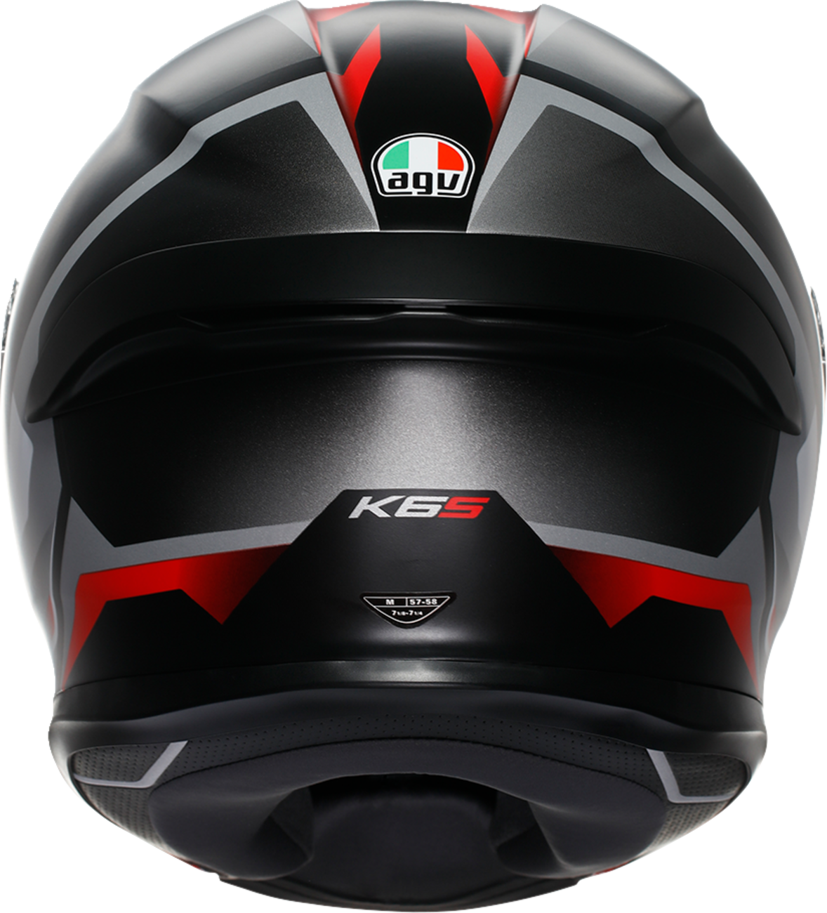 AGV K6 S Helmet - Karve - Matte Black/White/Red - Small 2118395002-025-S