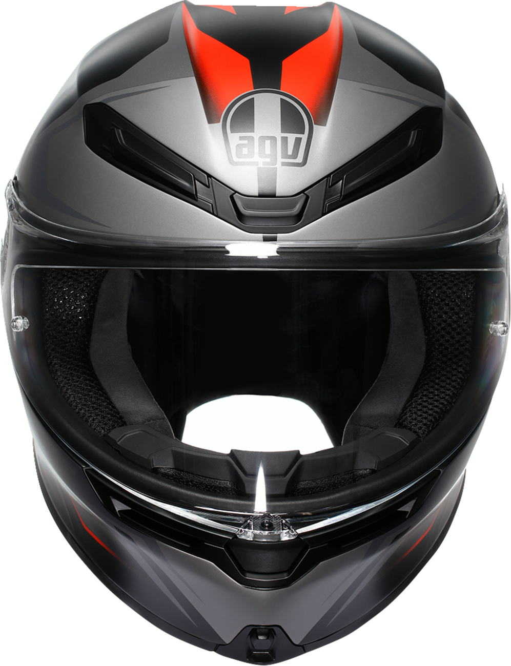 AGV K6 S Helmet - Karve - Matte Black/Gray/Red - Small 2118395002-024-S