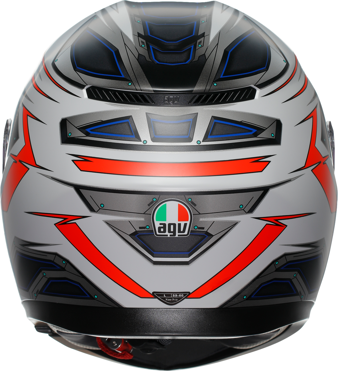 AGV K3 Helmet - Space - Matte White/Red Fluo - Small 2118381004-020-S