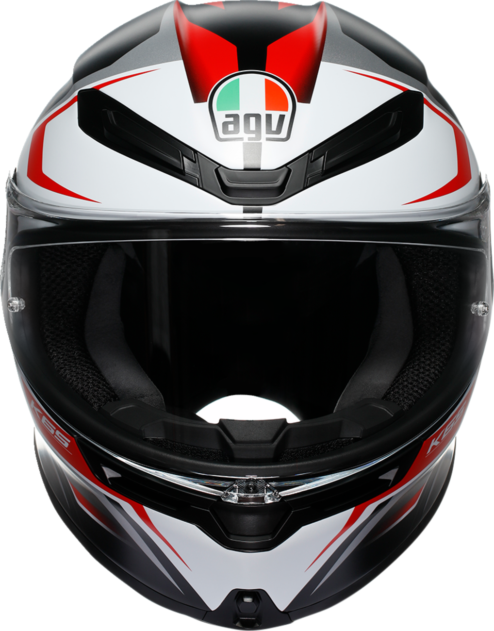 AGV K6 S Helmet - Karve - Matte Black/White/Red - Small 2118395002-025-S