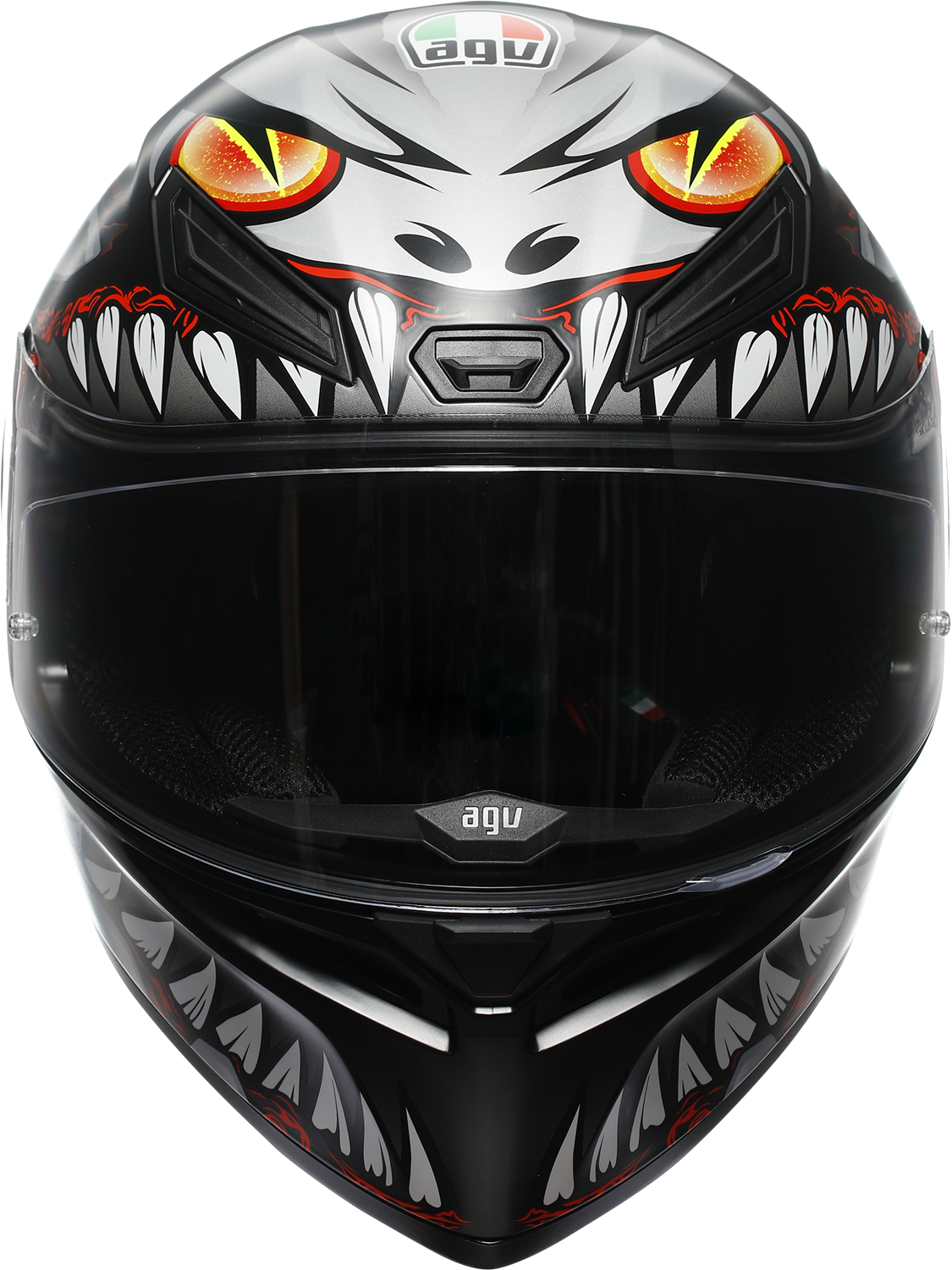 AGV K1 S Helmet - Lyzard - Matte Black/Gray/Red - Small 2118394003-044-S