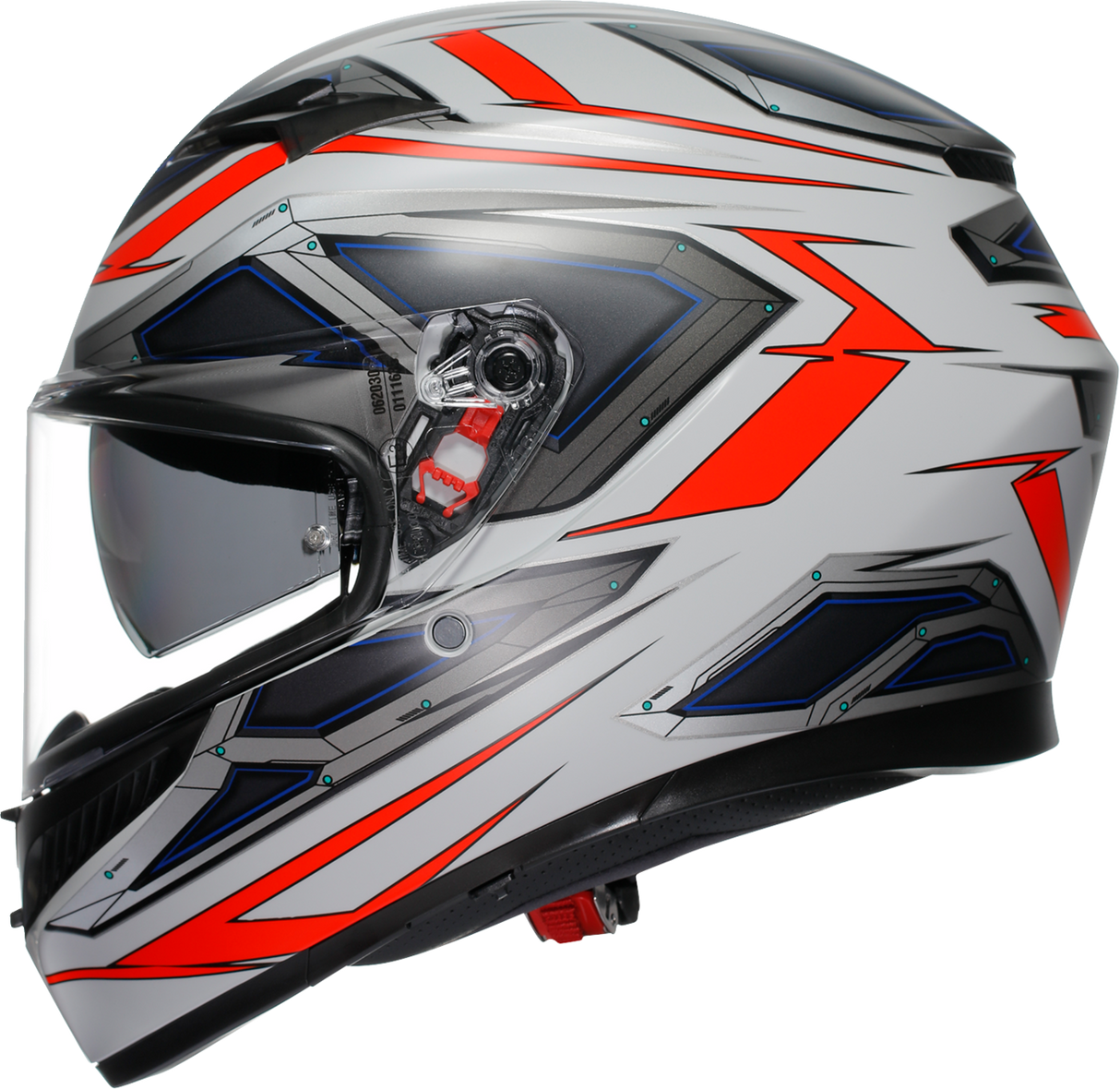 AGV K3 Helmet - Space - Matte White/Red Fluo - Small 2118381004-020-S