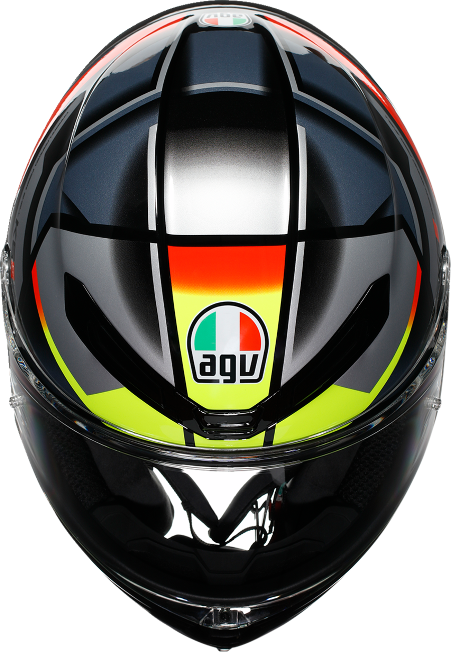 AGV K6 S Helmet - Erazer - Black/Red/Yellow Fluo - Small 2118395002-026-S