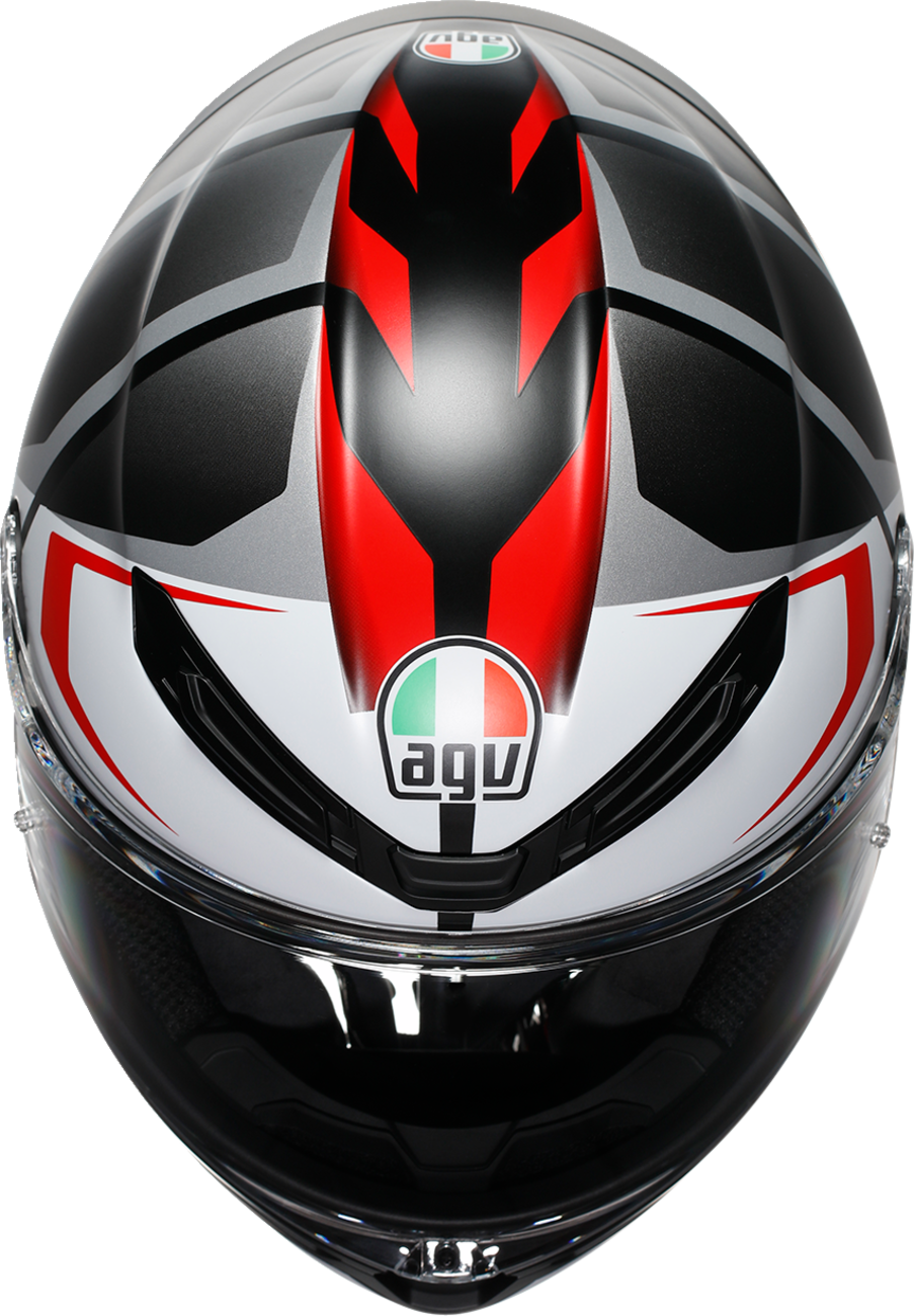 AGV K6 S Helmet - Karve - Matte Black/White/Red - Small 2118395002-025-S