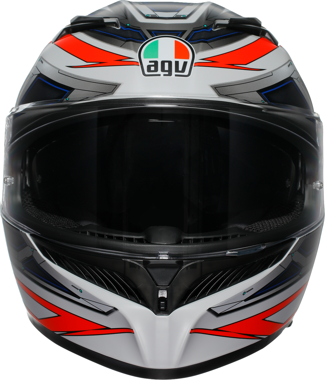 AGV K3 Helmet - Space - Matte White/Red Fluo - Small 2118381004-020-S