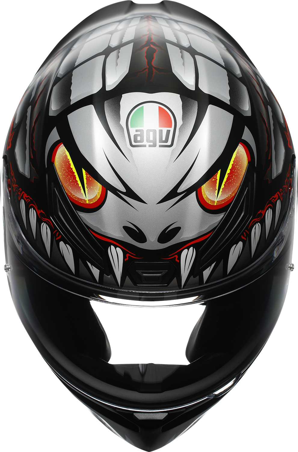 AGV K1 S Helmet - Lyzard - Matte Black/Gray/Red - Small 2118394003-044-S
