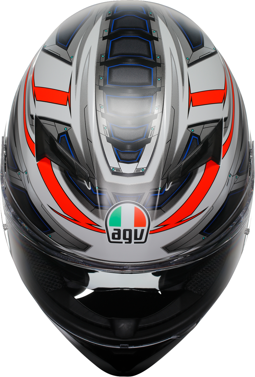 AGV K3 Helmet - Space - Matte White/Red Fluo - Small 2118381004-020-S