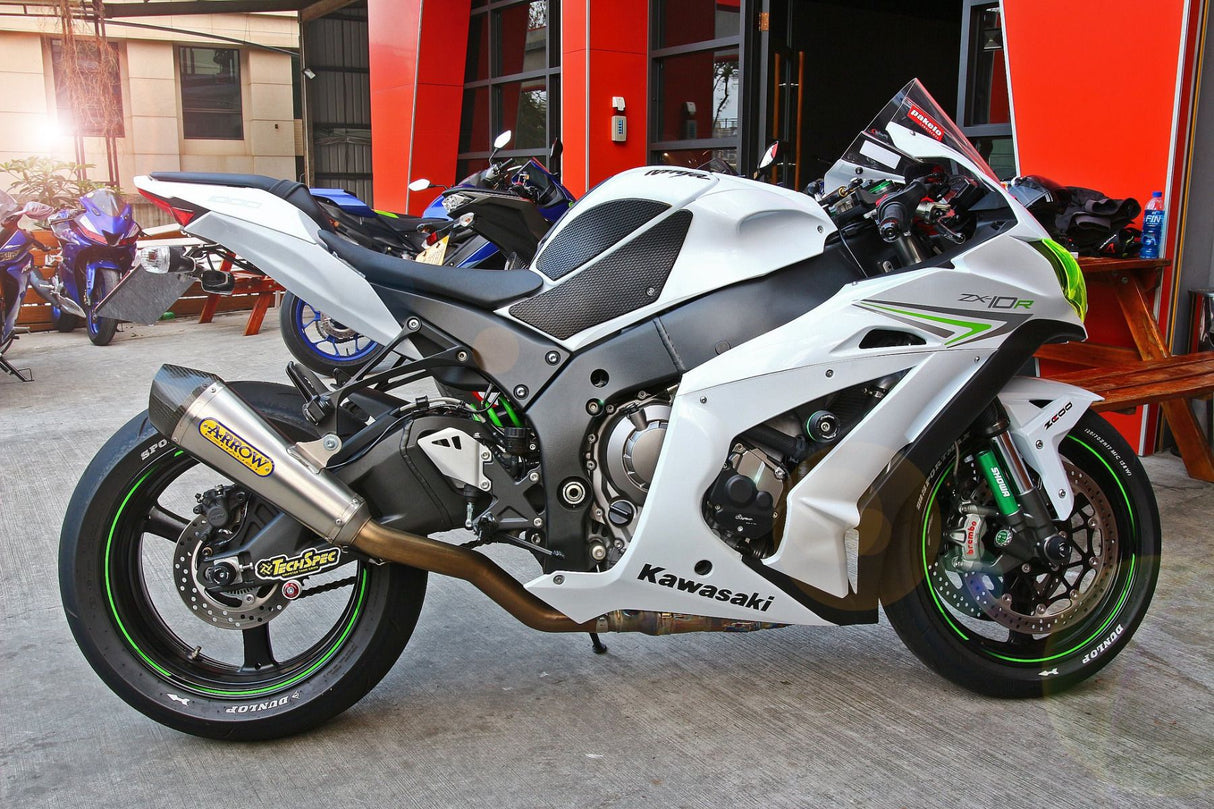 TechSpec Snake Skin Tank Grip Kit – Kawasaki Ninja ZX-10R / RR (2016–2025+)